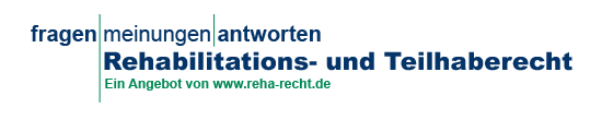 Logo Fragen - Meinungen - Antworten Reha- und Teilhaberecht, verlinkt